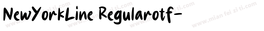 NewYorkLine Regularotf字体转换